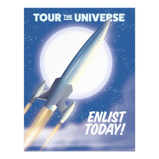 宇宙を巡る旅へ！今すぐ入隊！ フォトプリント            (正面)