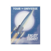 宇宙を巡れ!今日すぐ入隊! ノートパッド (回転)