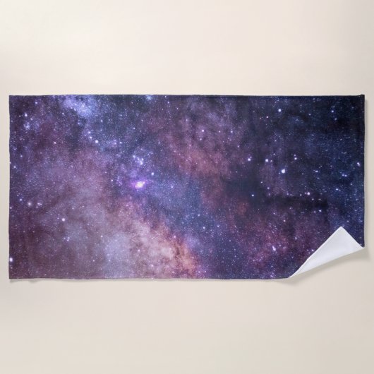 宇宙を感じて。 ビーチタオル (正面)