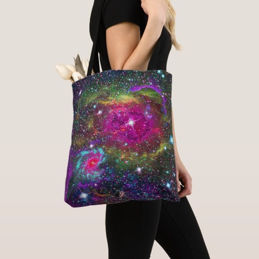 宇宙を感じる星空トートバッグ トートバッグ (クローズアップ)