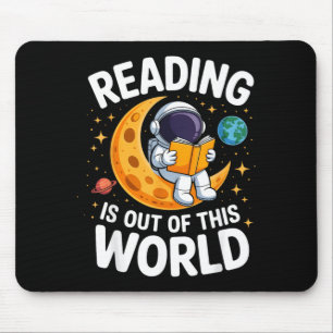 宇宙を感じる面白い本 読書 マウスパッド