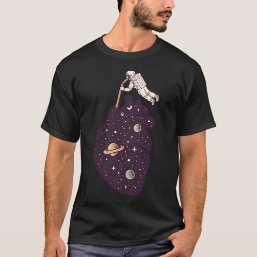 宇宙を感じる Tシャツ (正面)