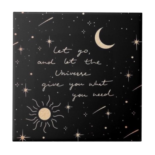 宇宙を手放す タイル (正面)