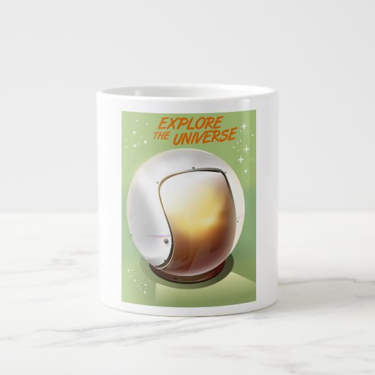 宇宙を探検しよう ジャンボコーヒーマグカップ (正面)