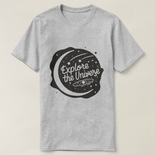 宇宙を探索しよう。 Tシャツ (デザイン正面)