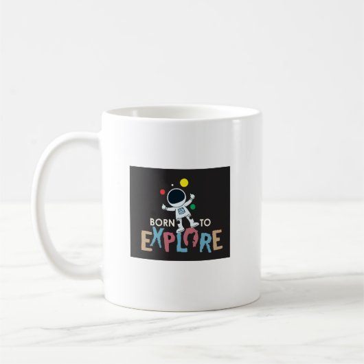 宇宙を探索する冒険のAstronut Tシャツ コーヒーマグカップ (左)