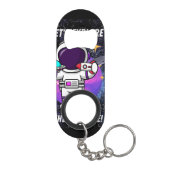 宇宙を探索する キーホルダー栓抜き (裏面)