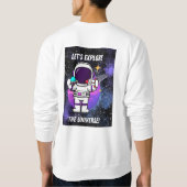 宇宙を探索する スウェットシャツ (裏面)