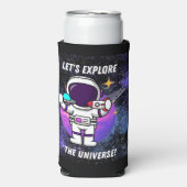 宇宙を探索する スリム缶クーラー (Seltzer正面)