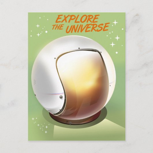宇宙を探索する ポストカード (正面)