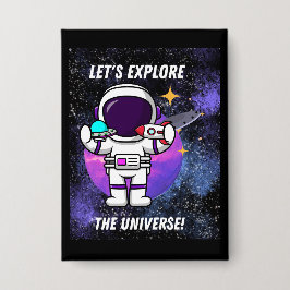 宇宙を探索する 缶バッジ