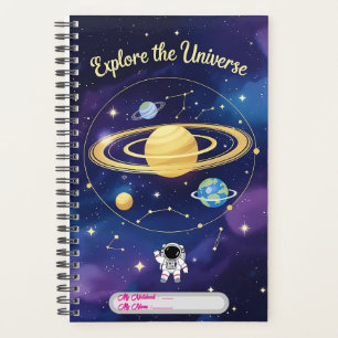 宇宙を探索する – Astronomy Notebook Cover プランナー手帳