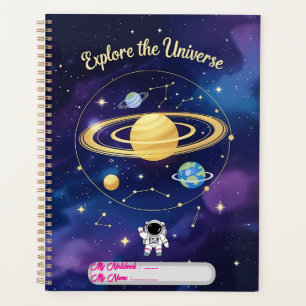 宇宙を探索する – Astronomy Notebook Cover プランナー手帳