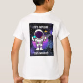 宇宙を探索する Tシャツ (裏面)
