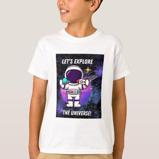 宇宙を探索する Tシャツ (正面)