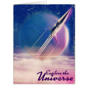 宇宙を探索 ビンテージ宇宙ポスター