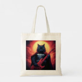 宇宙を揺るがすリフ | 銀河猫の主 トートバッグ (裏面)