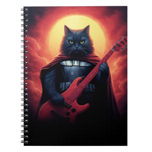 宇宙を揺るがすリフ | 銀河猫の主 ノートブック (正面)