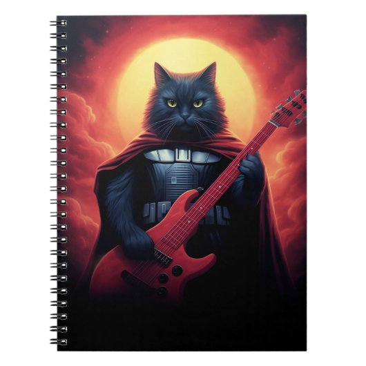 宇宙を揺るがすリフ | 銀河猫の主 ノートブック (正面)