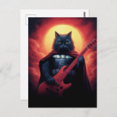 宇宙を揺るがすリフ | 銀河猫の主 ポストカード (正面/裏面)