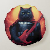 宇宙を揺るがすリフ | 銀河猫の主 ラウンドクッション (裏面)