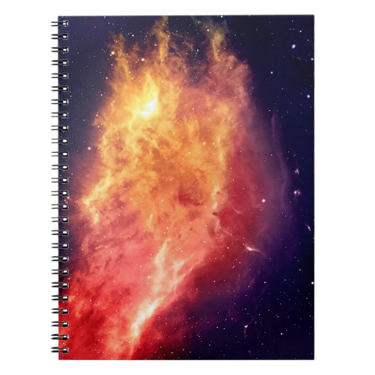 宇宙を横切る太陽の炎 ノートブック (正面)