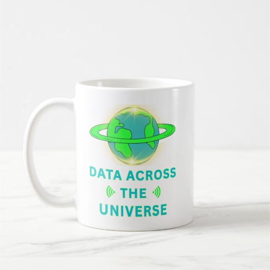 宇宙を横断するデータ コーヒーマグカップ (左)
