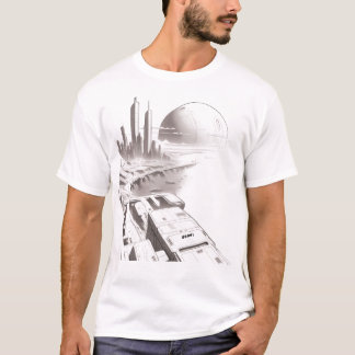 宇宙を横断するSF Tシャツ01 D正面 Tシャツ