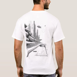 宇宙を横断するSF Tシャツ01 Jバック Tシャツ