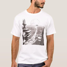 宇宙を横断するSF Tシャツ02 Aフロント