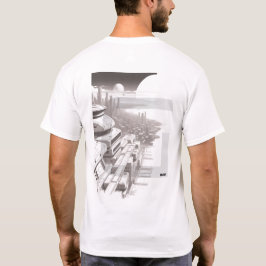 宇宙を横断するSF Tシャツ02 Dバック Tシャツ