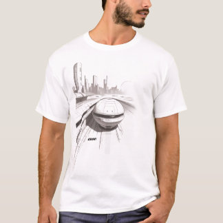 宇宙を横断するSF Tシャツ02 F正面 Tシャツ