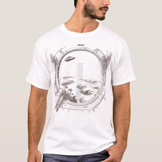 宇宙を横断するSF Tシャツ02 G正面 Tシャツ (正面)