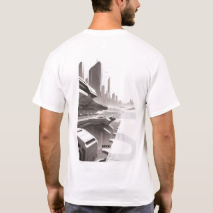 宇宙を横断するSF Tシャツ02 Hバック Tシャツ