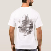 宇宙を横断するSF Tシャツ03 Aバック Tシャツ (裏面)