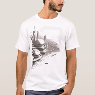 宇宙を横断するSF Tシャツ03 D正面 Tシャツ