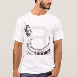 宇宙を横断するSF Tシャツ03 G正面 Tシャツ