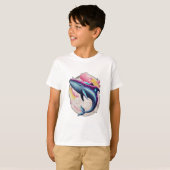 宇宙を泳ぐクジラ Tシャツ (正面フル)