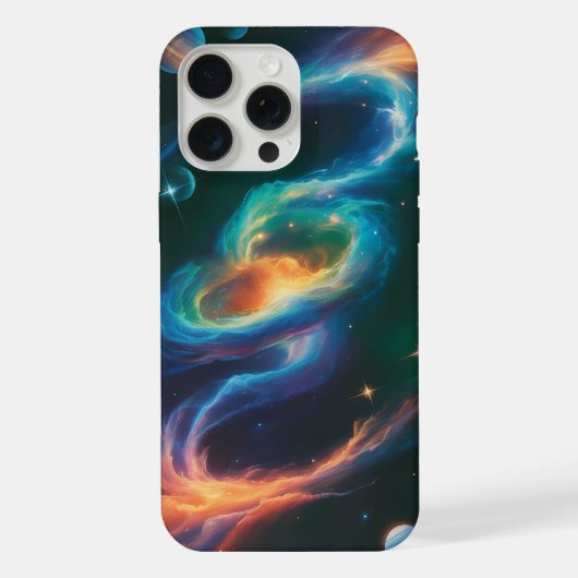 宇宙を渦巻く銀河の輝き – 宇宙柄のスマホケース iPhoneケース (裏面)