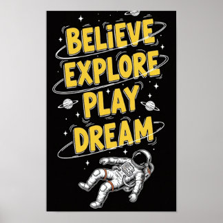 宇宙を漂う宇宙飛行士 ドリーミーコズミック ビリーブ, ポスター