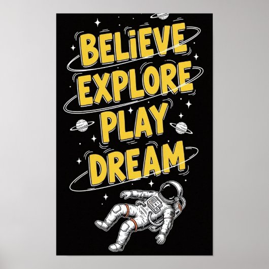 宇宙を漂う宇宙飛行士 ドリーミーコズミック ビリーブ, ポスター (正面)