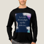 宇宙を照らす夢 – ひらめき トライブレンドＴシャツ (正面)
