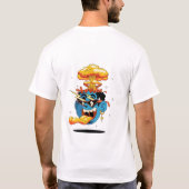 宇宙を生き生きとユニーク熱狂するす Tシャツ (裏面)