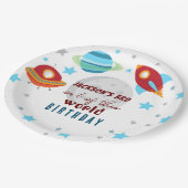 宇宙を超えたとびきりの3歳誕生日 ペーパープレート (アングル)