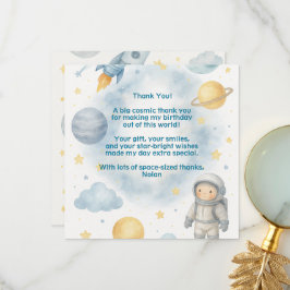 宇宙を超えたコズミックキッズ | スペースパーティー -  サンキューカード
