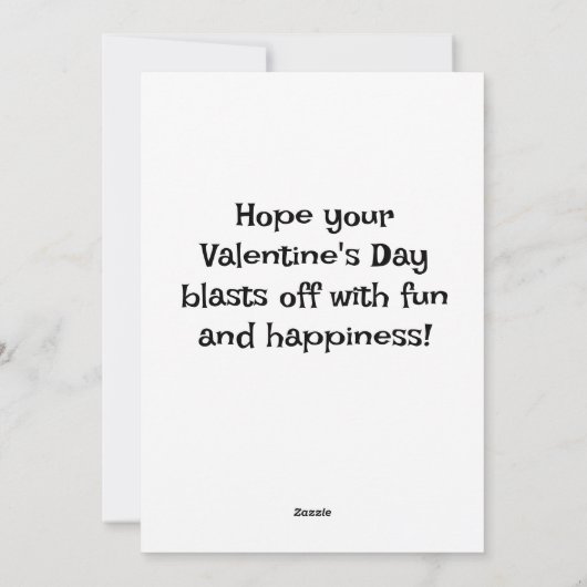 宇宙を超えた子供たちのバレンタインデー シーズンカード (裏面)