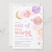 宇宙を超えた誕生日招待状 招待状 (正面)