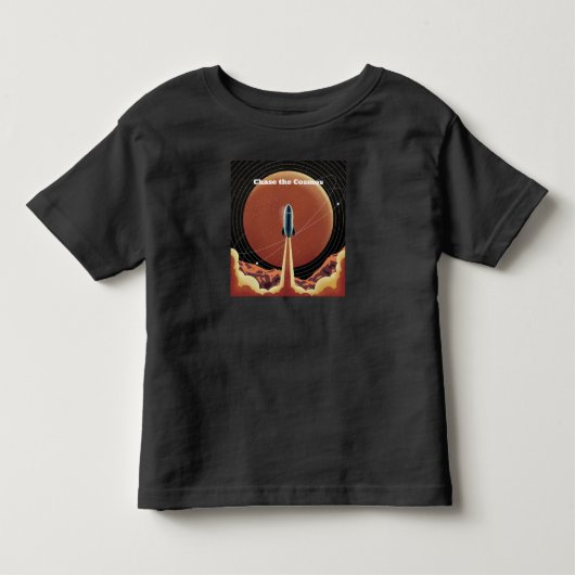 宇宙を追いかけろ スペース トドラーTシャツ (正面)