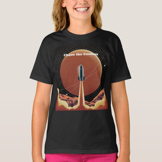 宇宙を追いかけろ スペース Tシャツ (正面)