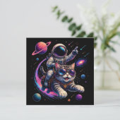 宇宙を駆ける宇宙飛行士猫 招待状 (スタンド正面)